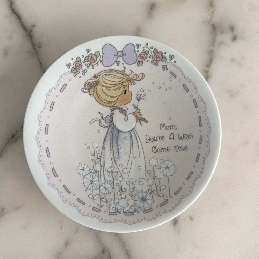 PRECIOUS MOMENTS // Mom You’re a Wish Come True // decorative plate